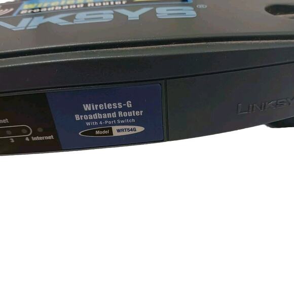 Linksys Wireless-G Broadband Router 2.4GHz 54Mbps Retro w Chord Vintage - Picture 6 of 10